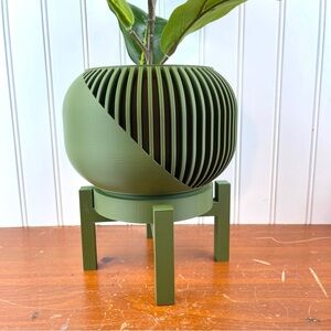 Indoor Flower Pot,The Narvo Planter Pot w/ Drainage Hole & Drip Tray